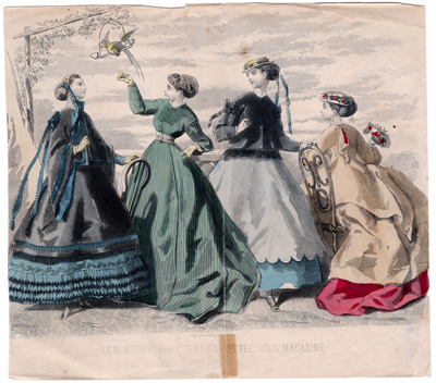 LES MODES PARISIENNES: PETERSON'S MAGAZINE
(FEB. 1867)